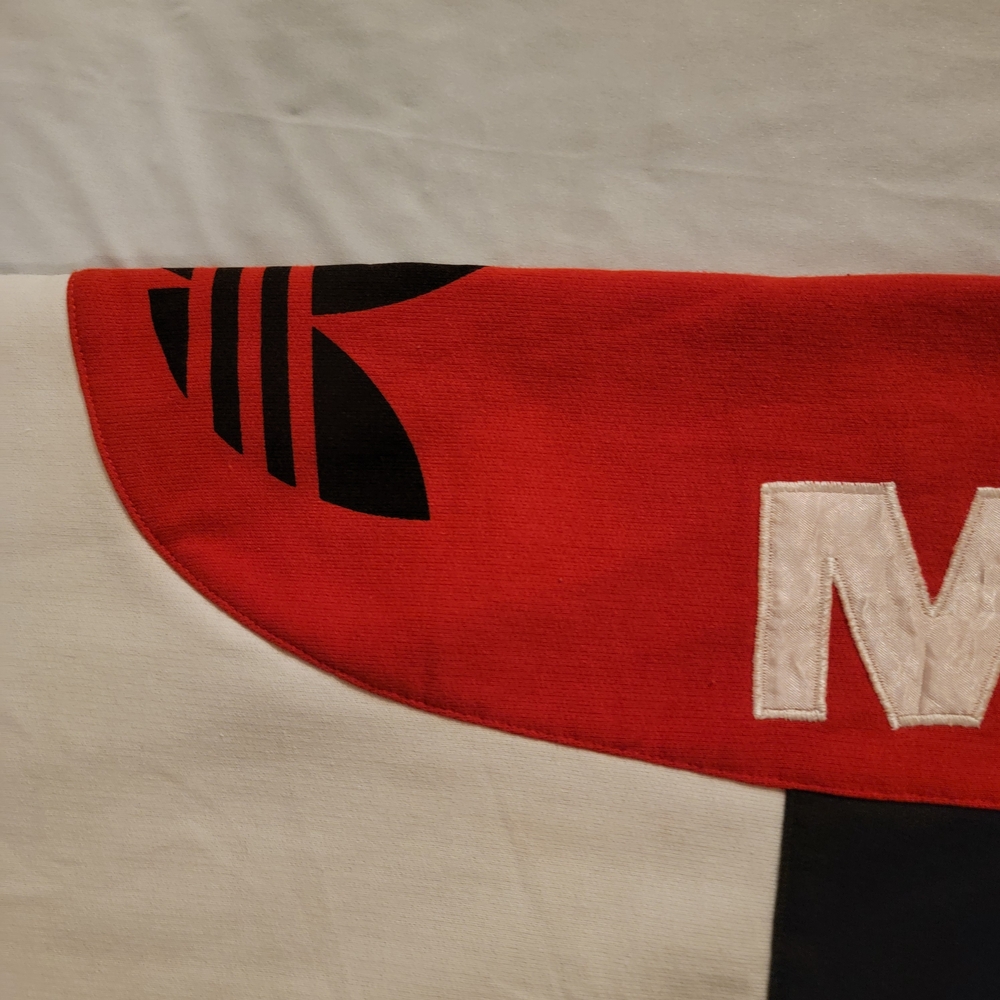 Adidas Men's RUN DMC Sweater - Red, Black, and White - Picture 15 of 16